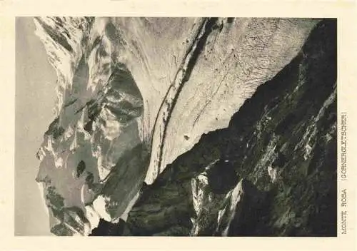 AK / Ansichtskarte  Monte-Rosa_Le_Mont-Rose_4612m_VS mit Gornergletscher