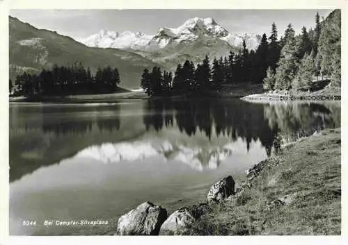 AK / Ansichtskarte  Campfersee_St_Moritz_GR mit Silvaplana