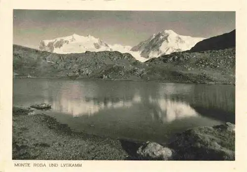 AK / Ansichtskarte  Monte-Rosa_Le_Mont-Rose_4612m_VS mit Lyskamm