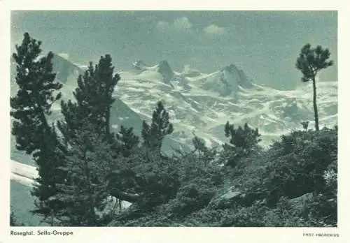 AK / Ansichtskarte  Rosegtal_GR mit Sella Gruppe