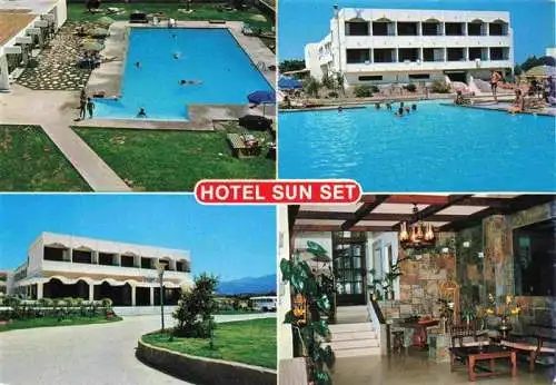 AK / Ansichtskarte  Tigaki_Kos_Greece Hotel Sun Sett Schwimmbad Gastraum