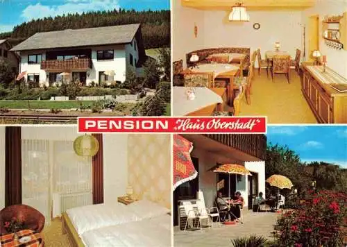 AK / Ansichtskarte 73965417 Saalhausen_Sauerland Pension Haus Oberstadt Appartement Zimmer Terrasse