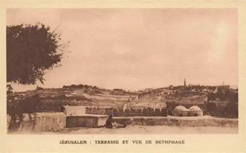 AK / Ansichtskarte  Jerusalem__Yerushalayim_Israel Terrasse et vue de Bethphagé