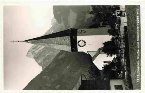 AK / Ansichtskarte  Saanen_BE Kirche und Rueblihorn Berner Alpen