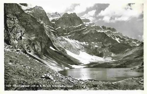 AK / Ansichtskarte  Oberblegisee_GL Bergsee mit Glaernischgruppe Bergwelt Alpenpanorama