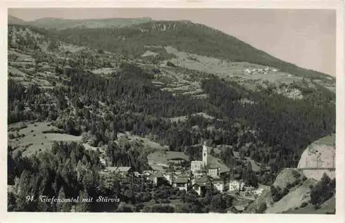 AK / Ansichtskarte  Tiefencastel_GR Panorama Blick gegen Stuervis