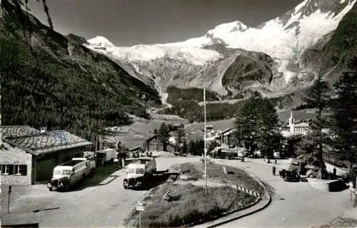 AK / Ansichtskarte  Postauto Parkplatz 19596 Saas-Fee 1790 m Schweiz