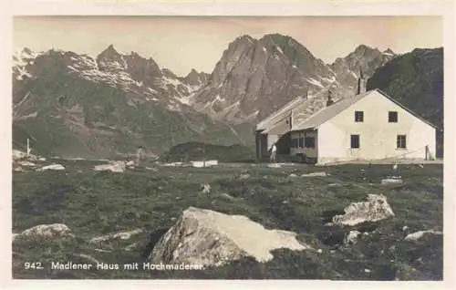 AK / Ansichtskarte  Partenen_Vorarlberg_AT Madlener Haus mit Hochmaderer