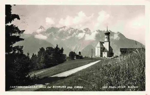 AK / Ansichtskarte  Bartholomaeberg_1100m_Vorarlberg_AT Panorama mit Kirche