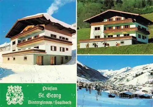 AK / Ansichtskarte  Hinterglemm_Saalbach_Pinzgau_Pongau_AT Pension St Georg Panorama