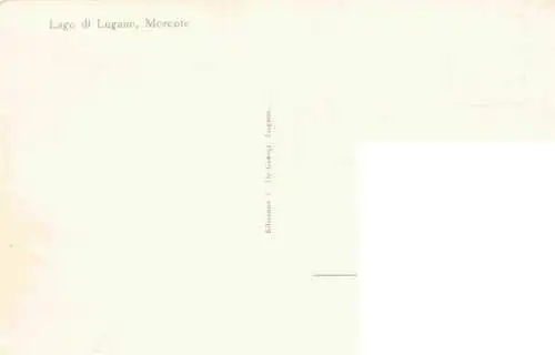 AK / Ansichtskarte  Morcote_Lago_di_Lugano_TI Ansicht vom Luganersee aus Bootsanleger Fahrgastschiff