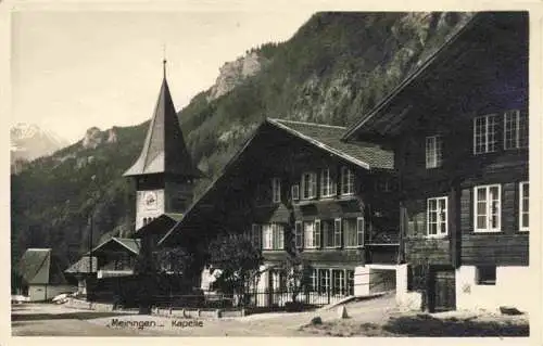 AK / Ansichtskarte  Meiringen_BE Dorfpartie mit Kapelle