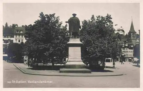 AK / Ansichtskarte  St_Gallen_SG Vadiandenkmal Statue