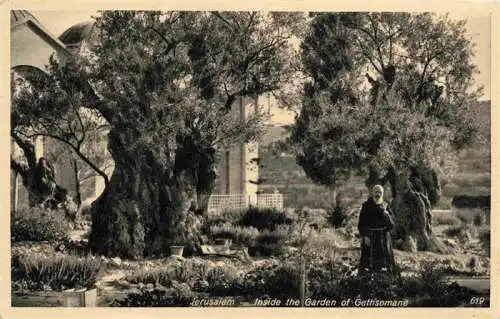 AK / Ansichtskarte  Jerusalem__Yerushalayim_Israel Inside the Garden of Gethsemane