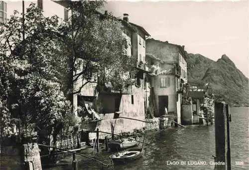 AK / Ansichtskarte  Gandria_Lago_di_Lugano Haeuserpartie am Luganersee