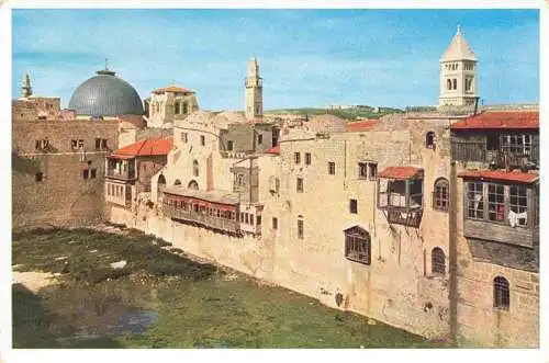 AK / Ansichtskarte  Jerusalem__Yerushalayim_Israel The Patriarch's Pool with Church of the holy Secpulchre and Tower of German Church