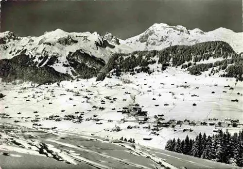 AK / Ansichtskarte  Lisighaus_Wildhaus_SG Winterpanorama Blick zum Alpstein