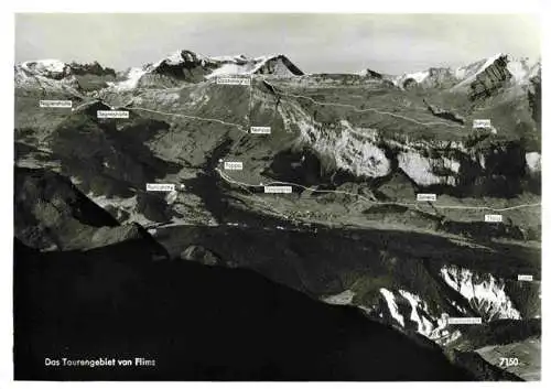 AK / Ansichtskarte  Flims_GR Panorama Tourengebiet von Flims