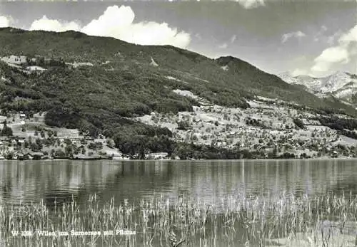 AK / Ansichtskarte  Wilen_Sarnen_OW Uferpartie am Sarnersee mit Pilatus