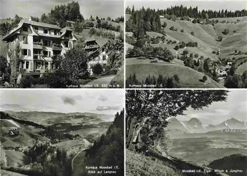 AK / Ansichtskarte  Moosbad_Emmenmatt_BE Kurhaus Landschaftspanorama Blick auf Langnau Berner Alpen Eiger Moench Jungfrau