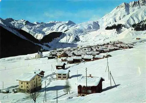 AK / Ansichtskarte  Sedrun Panorama Blick gegen Piz Badus und Skigebiet von Milez