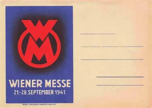 AK / Ansichtskarte  Wien_AT Wiener Messe 1941 Signet