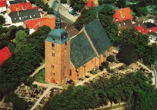 AK / Ansichtskarte  Burg__Fehmarn St Nikolai Kirche Fliegeraufnahme