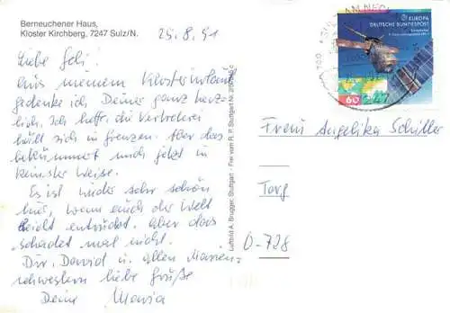 AK / Ansichtskarte 73965922 Sulz_Neckar Berneuchener Haus Kloster Kirchberg Fliegeraufnahme