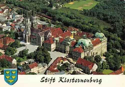 AK / Ansichtskarte  Klosterneuburg Augustiner Chorherrenstift Fliegeraufnahme