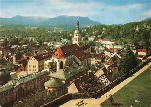 AK / Ansichtskarte  BADEN-BADEN Blick vom neuen Schloss auf Kirche und Stadt