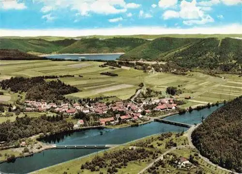 AK / Ansichtskarte  Hemfurth-Edersee_Edertal Fliegeraufnahme