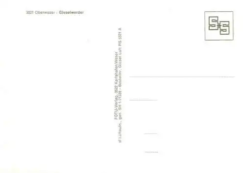 AK / Ansichtskarte  Gieselwerder Fliegeraufnahme
