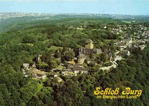 AK / Ansichtskarte  Burg_Wupper Schloss Burg Fliegeraufnahme