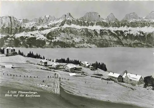 AK / Ansichtskarte  Flumserberge_SG Panorama Blick auf die Churfirsten