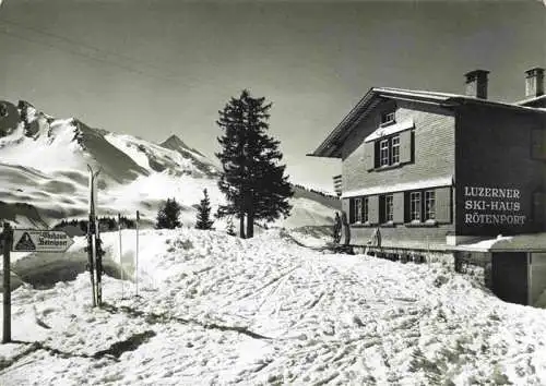 AK / Ansichtskarte  Klewenalp Luzerner Ski-Haus Roetenport Wintersportplatz Alpen