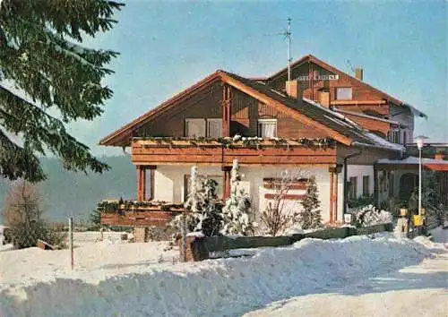 AK / Ansichtskarte 73966045 Hohenthan_Oberpfalz Altglashuette Haus Rose im Winter