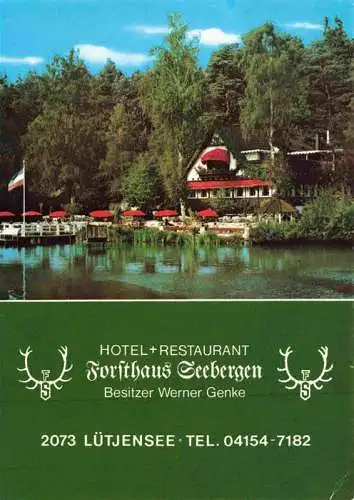 AK / Ansichtskarte 73966074 Luetjensee Hotel Restaurant Forsthaus Seebergen