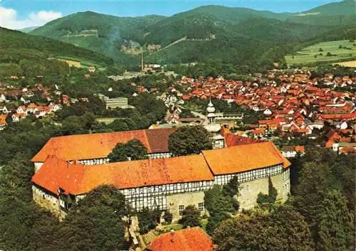 AK / Ansichtskarte 73966090 Herzberg_Harz Schloss Fliegeraufnahme
