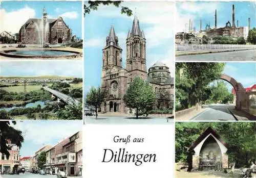 AK / Ansichtskarte 73966112 Dillingen_Saar Teilansichten Kirche Grotte