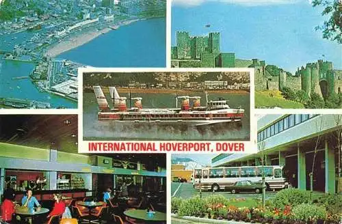 AK / Ansichtskarte 73966174 Dover__Kent_UK Fliegeraufnahme International Hoverport Castell Restaurnt Hovercraft