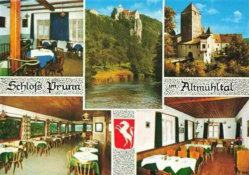 AK / Ansichtskarte 73966270 Prunn_Altmuehl_Riedenburg Burgschenke Schloss Prunn Gastraeume Altmuehlpartie