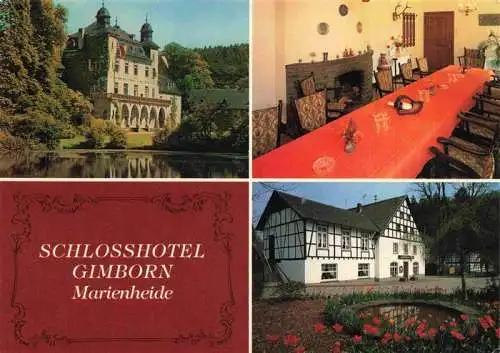 AK / Ansichtskarte 73966280 Marienheide Schlosshotel Gimborn Gastraum Park