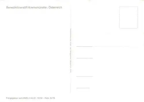 AK / Ansichtskarte  Kremsmuenster_Oberoesterreich_AT Benediktinerstift Kremsmuenster Fliegeraufnahme