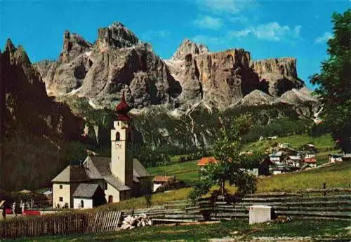 AK / Ansichtskarte  Dolomiti__Dolomiten_IT Colfosco Gruppe Sella Chiesa