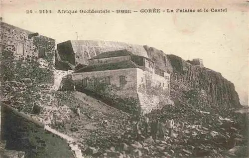 AK / Ansichtskarte  Goree_Senegal La Falaise et le Castel