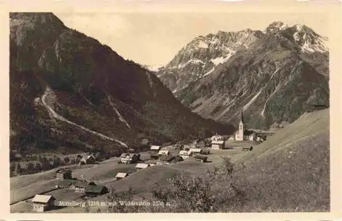 AK / Ansichtskarte  Mittelberg_Vorarlberg_AT Panorama Blick gegen Widderstein