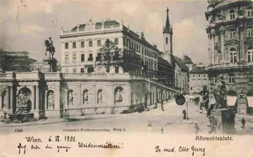 AK / Ansichtskarte  Wien_AT Albrechtsplatz Denkmal