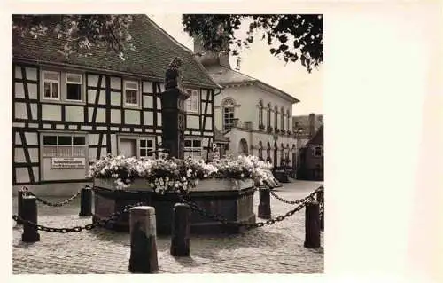 AK / Ansichtskarte  Langen_Hessen Vierroehrenbrunnen Altstadt Fachwerkhaeuser