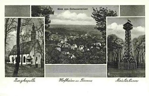 AK / Ansichtskarte 73966376 Hofheim_Taunus Bergkapelle Panorama Blick vom Cohausentempel Meisterturm