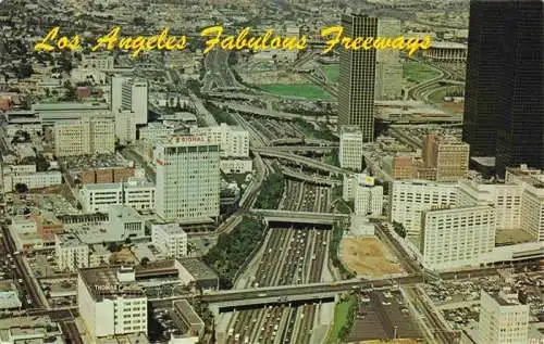 AK / Ansichtskarte  LOS_ANGELES_California_USA Fabulous Freeways Downtown aerial view